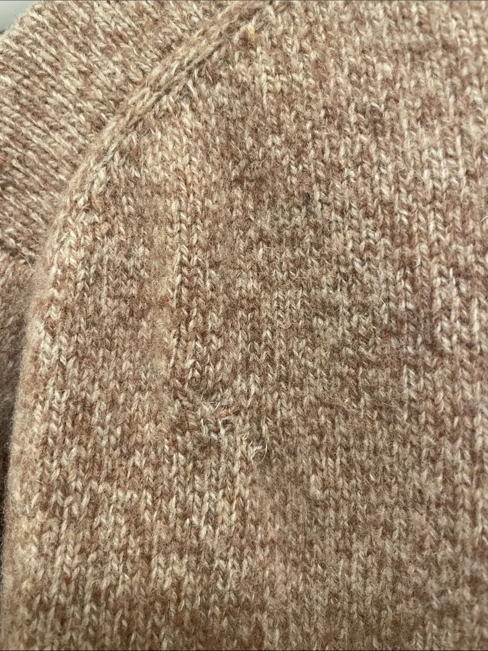 Tasso Elba Men's tan Brown Full-Zip Knit Sweater Jacket 100% Lambswool size L
